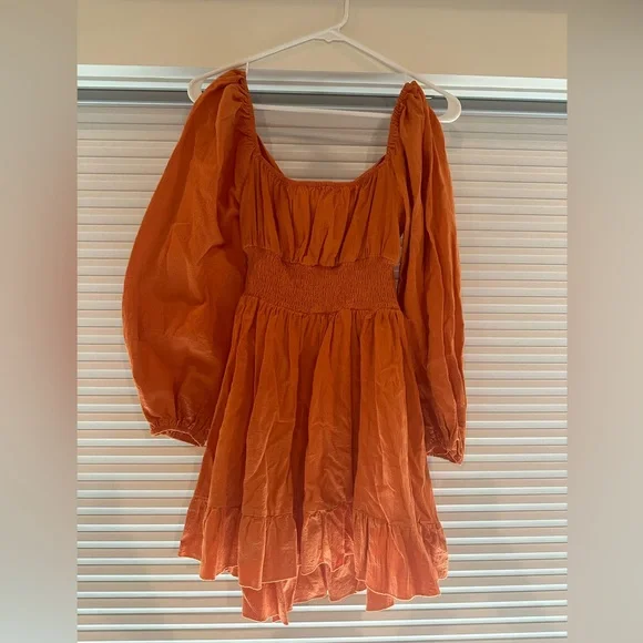 burnt orange dress